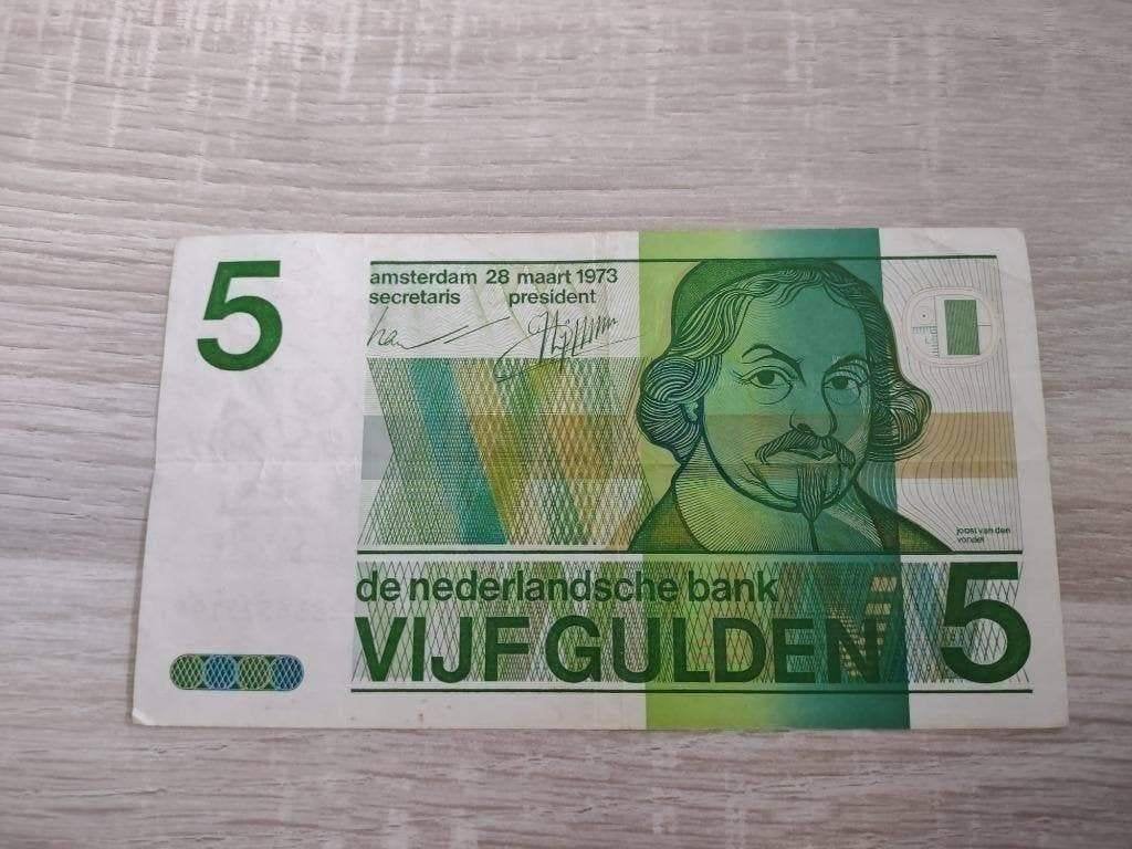 Proof / proefserie biljet 5 gulden Vondel 2, 1973, Ophalen of Verzenden, 5 gulden