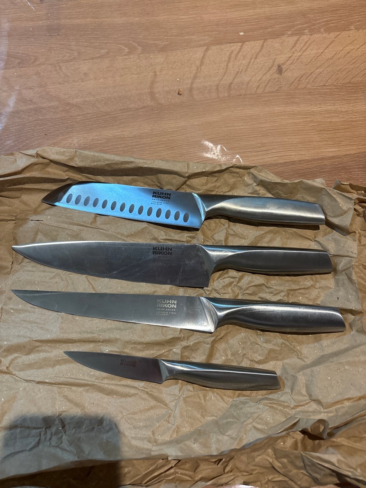 Kuhn Rikon Messenset - 4-delig, Overige typen, Zilver, Ophalen of Verzenden, Zo goed als nieuw