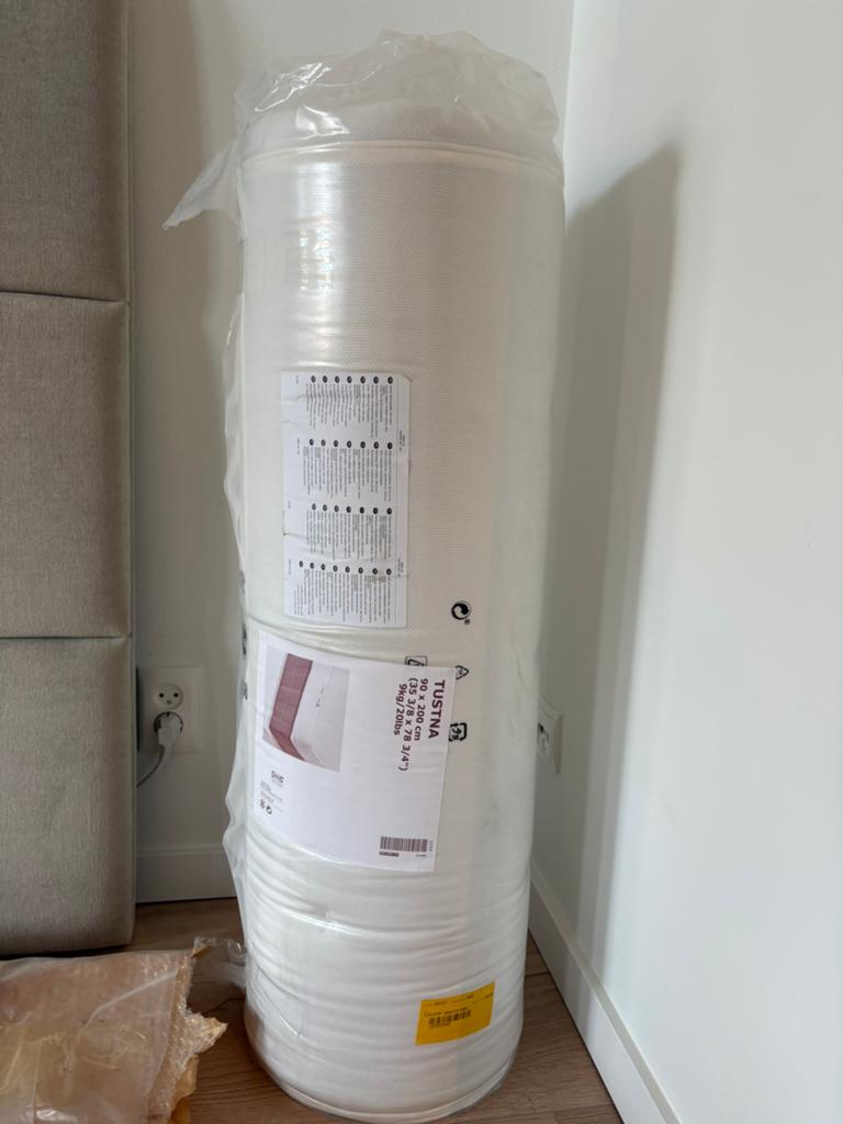 Ikea 90x200 cm white topper, Huis en Inrichting, Slaapkamer | Matrassen en Bedbodems, Ophalen, 90 cm, Eenpersoons, Nieuw