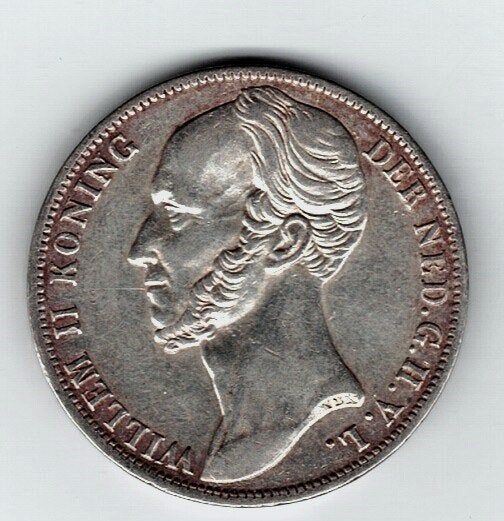 23-1691 Nederland 1 gulden 1847, Postzegels en Munten, Munten | Nederland, 1 gulden, Verzenden, Zilver, Losse munt