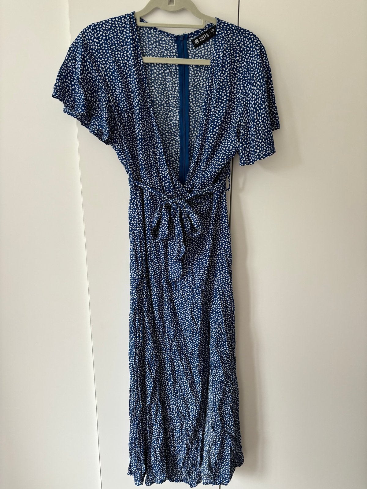 Leuke zomerse jurk van Guts & Gusto, Blauw, Maat 42/44 (L), Ophalen of Verzenden, Zo goed als nieuw