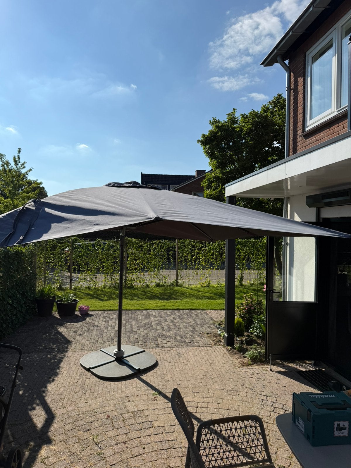 Parasol 300x300, Tuin en Terras, Ophalen, Zweefparasol, 3 tot 4 meter, Verstelbaar