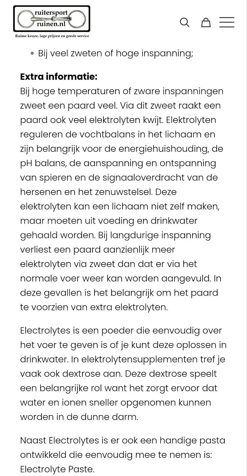 Sectolin Elektrolyten voor paarden en pony's, Nl, Nieuw, Nl, Sectolin