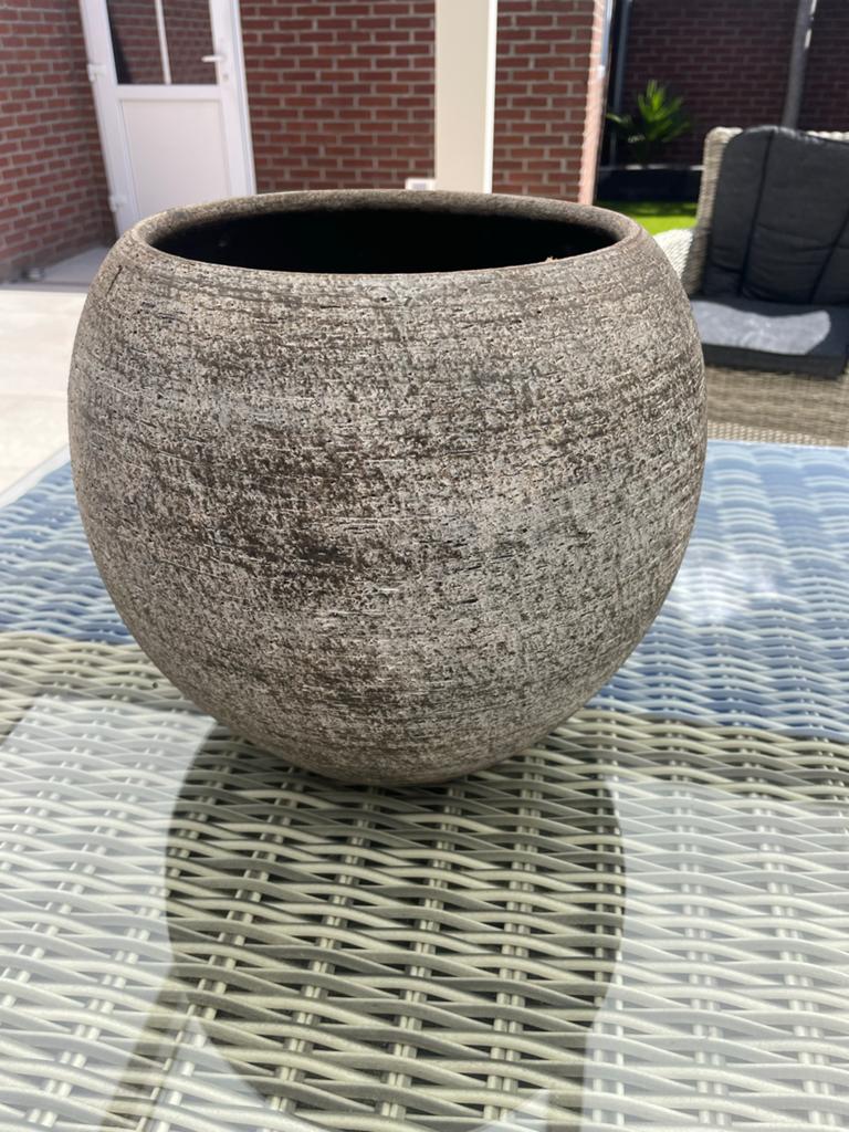 Stijlvolle ronde bloempot voor binnen en buiten, Gebruikt, Rond, Binnen, Minder dan 40 cm