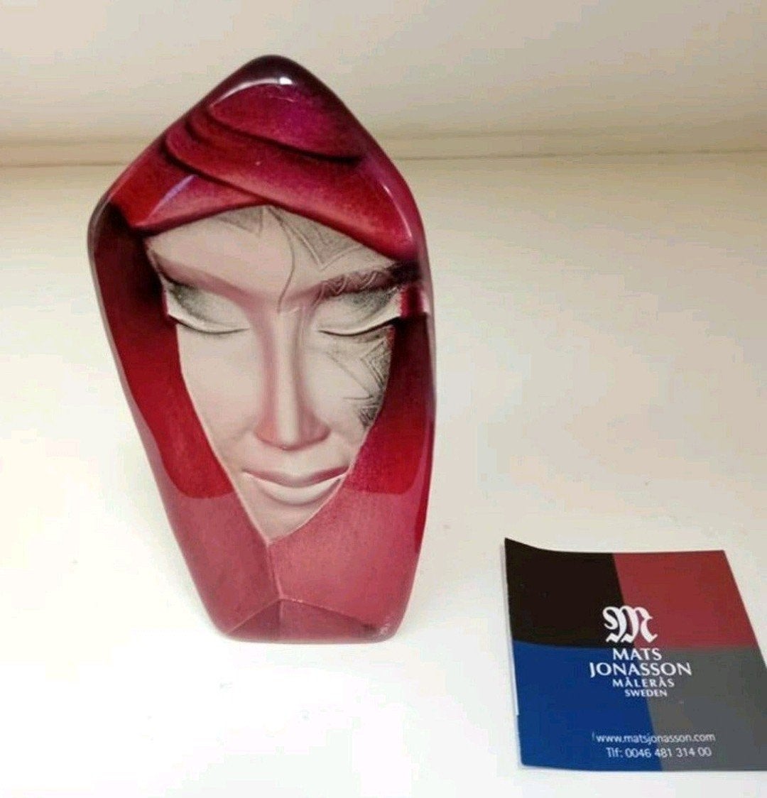 Sculptuur Batzeba (rood) M.Jonassen, Ophalen of Verzenden