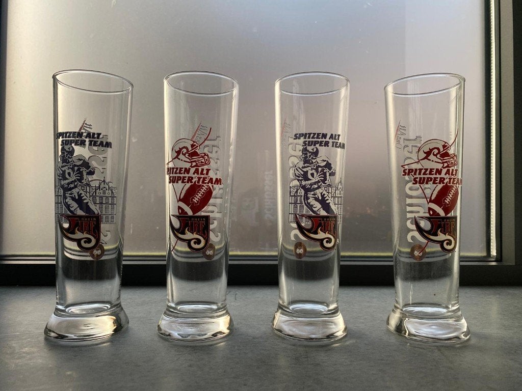 set van 4 Schlösser alt glazen, Ophalen of Verzenden, Nieuw, Glas of Glazen, Overige merken