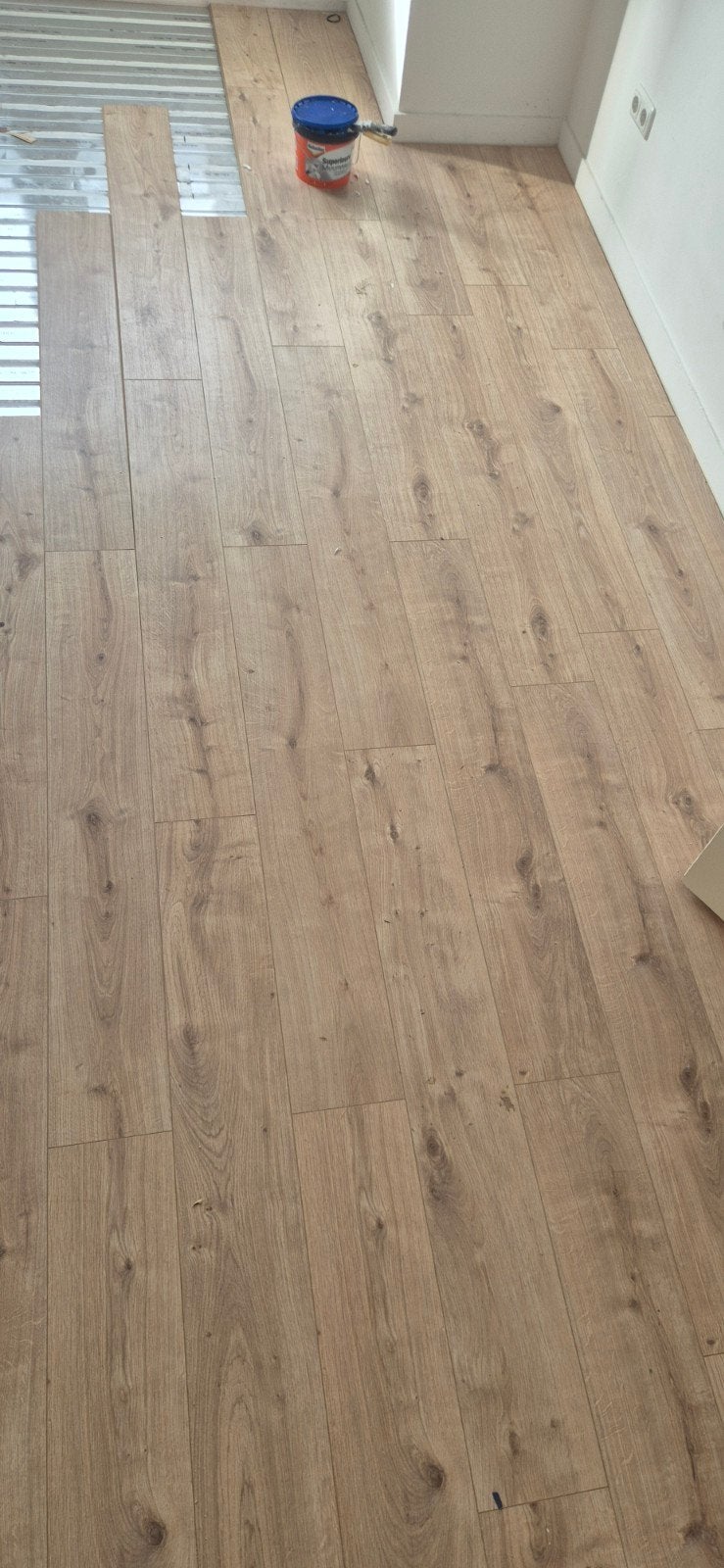 Mooie laminaatvloer (25-30 m2) - Gedemonteerd, Gebruikt, Ophalen of Verzenden, 10 m² of meer, Hout