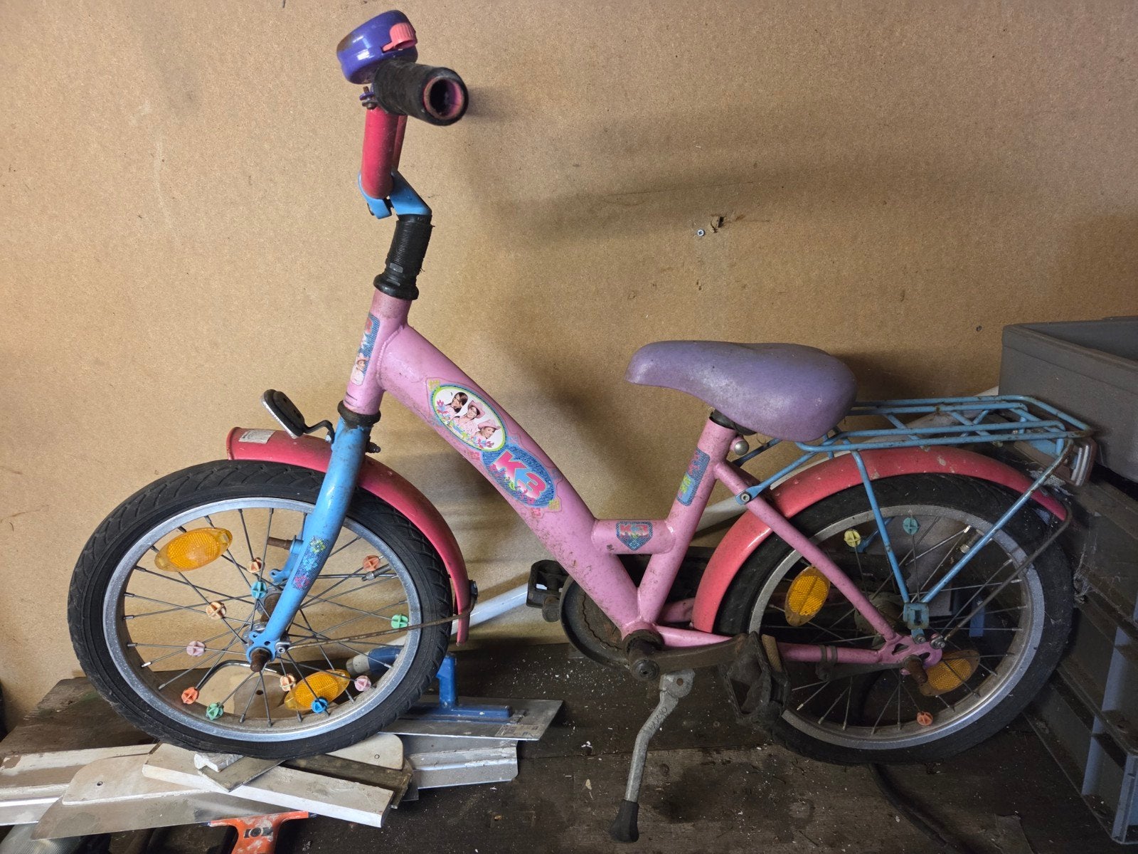 Oude k3 kinder fiets, Ophalen, Gebruikt, Minder dan 16 inch