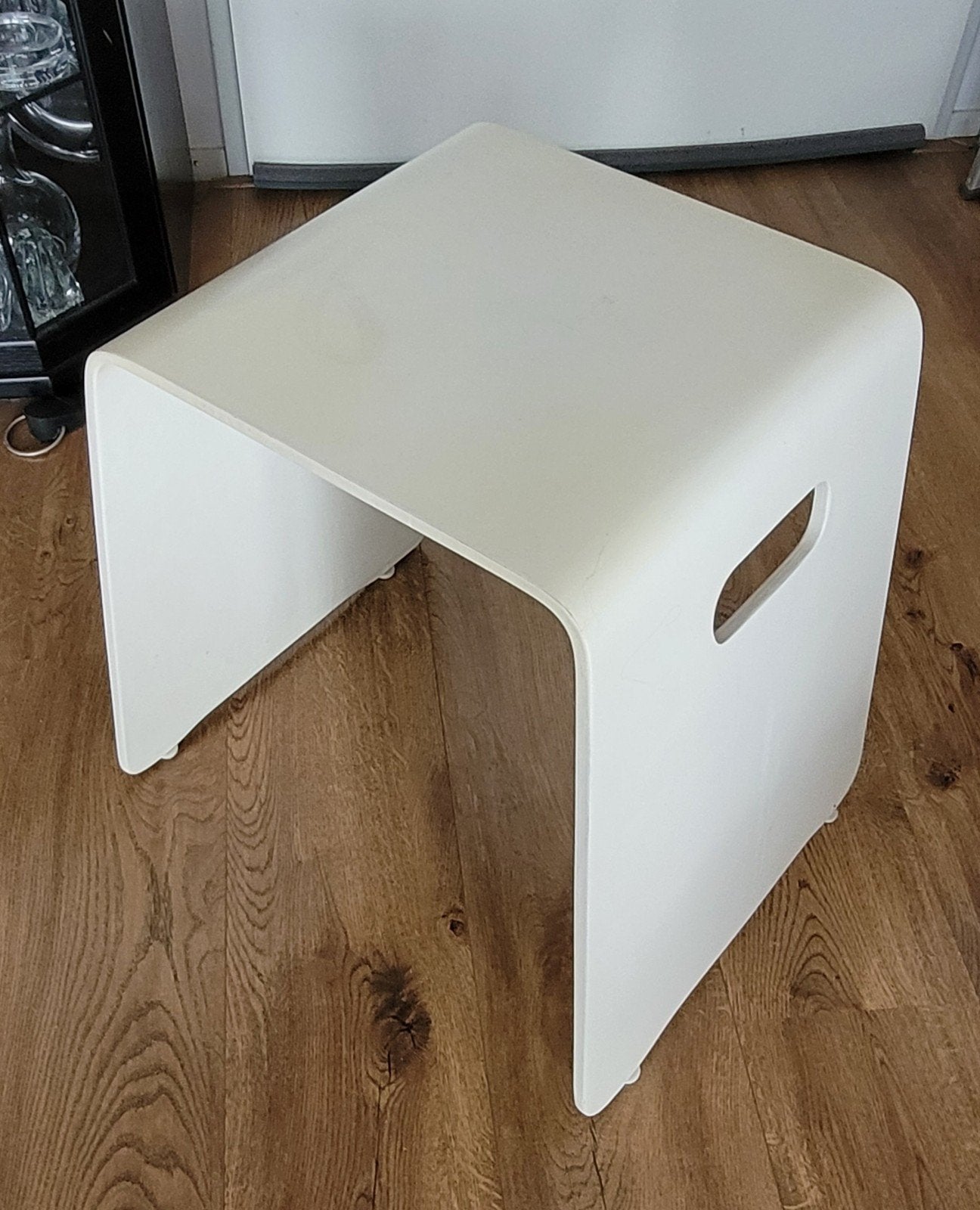 Ikea Benjamin kruk/bijzettafel - Wit, Ophalen, Gebruikt, Hout