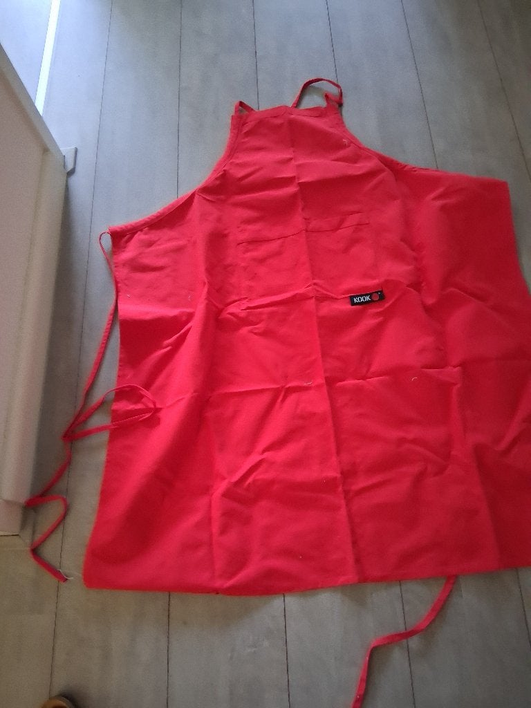 supersterke koksschort  Rood Lengte 105 cm breedte 88 cm, Huis en Inrichting, Overige merken, Nieuw, Ophalen of Verzenden, Rood