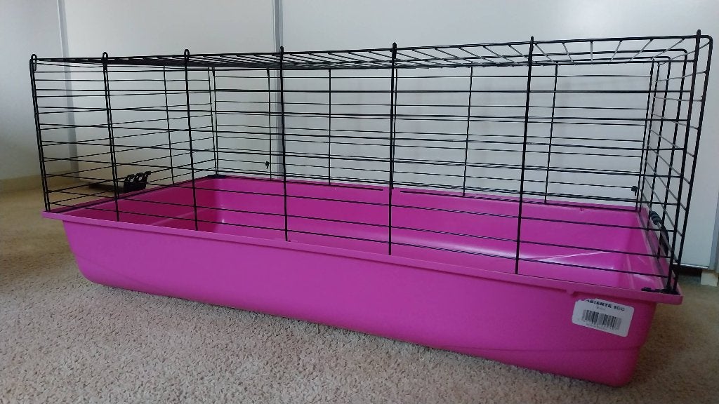 Grote, rose SAVIC AMBIENTE kooi, Kooi, Gebruikt, Chinchilla, 75 tot 110 cm