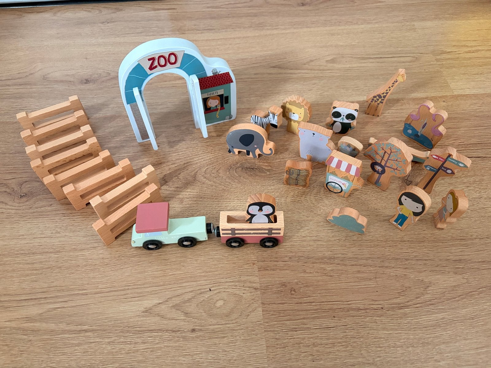Little dutch houten dierentuin set met treinbaan ikea, Ophalen, Gebruikt, Jongen of Meisje