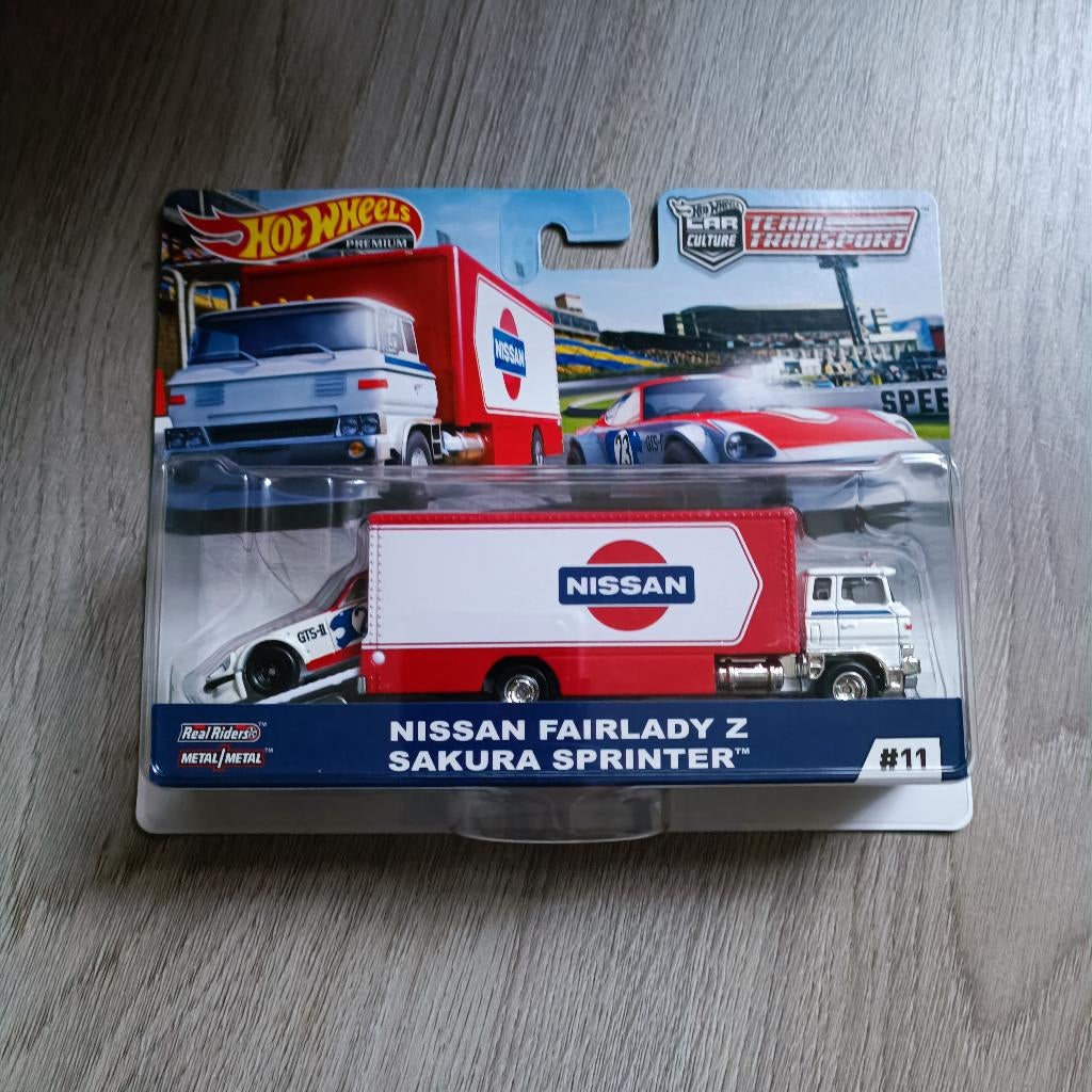Hot wheels Team Transport 1/64 Nissan Fairlady Z sukara, Ophalen of Verzenden, Nieuw, Auto