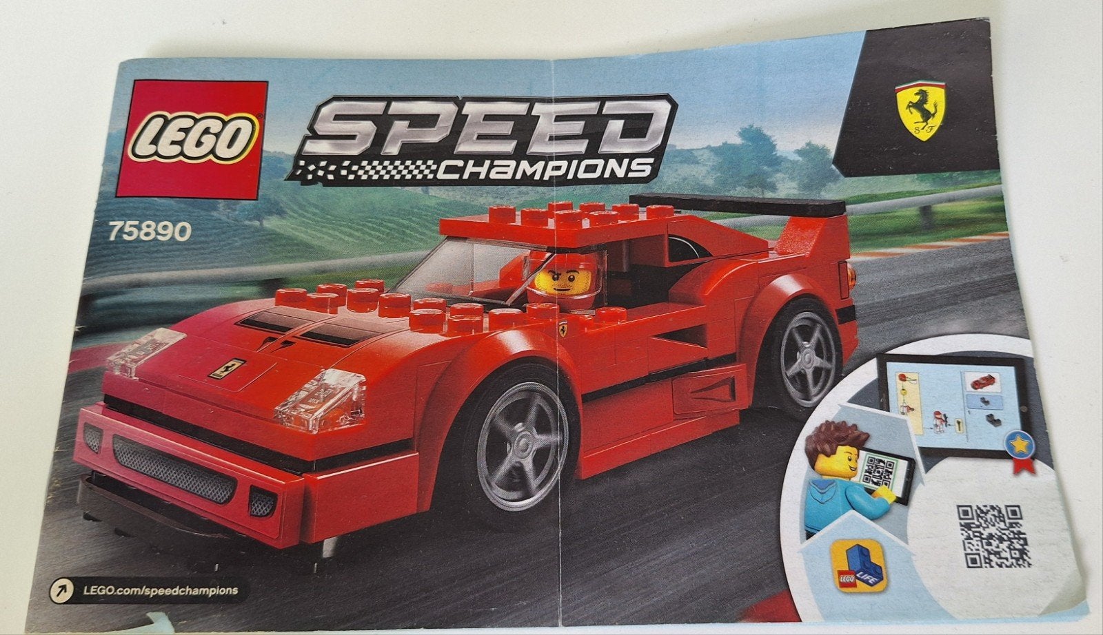 LEGO Speed Champions 75890 Ferrari, Ophalen of Verzenden, Zo goed als nieuw, Overige merken