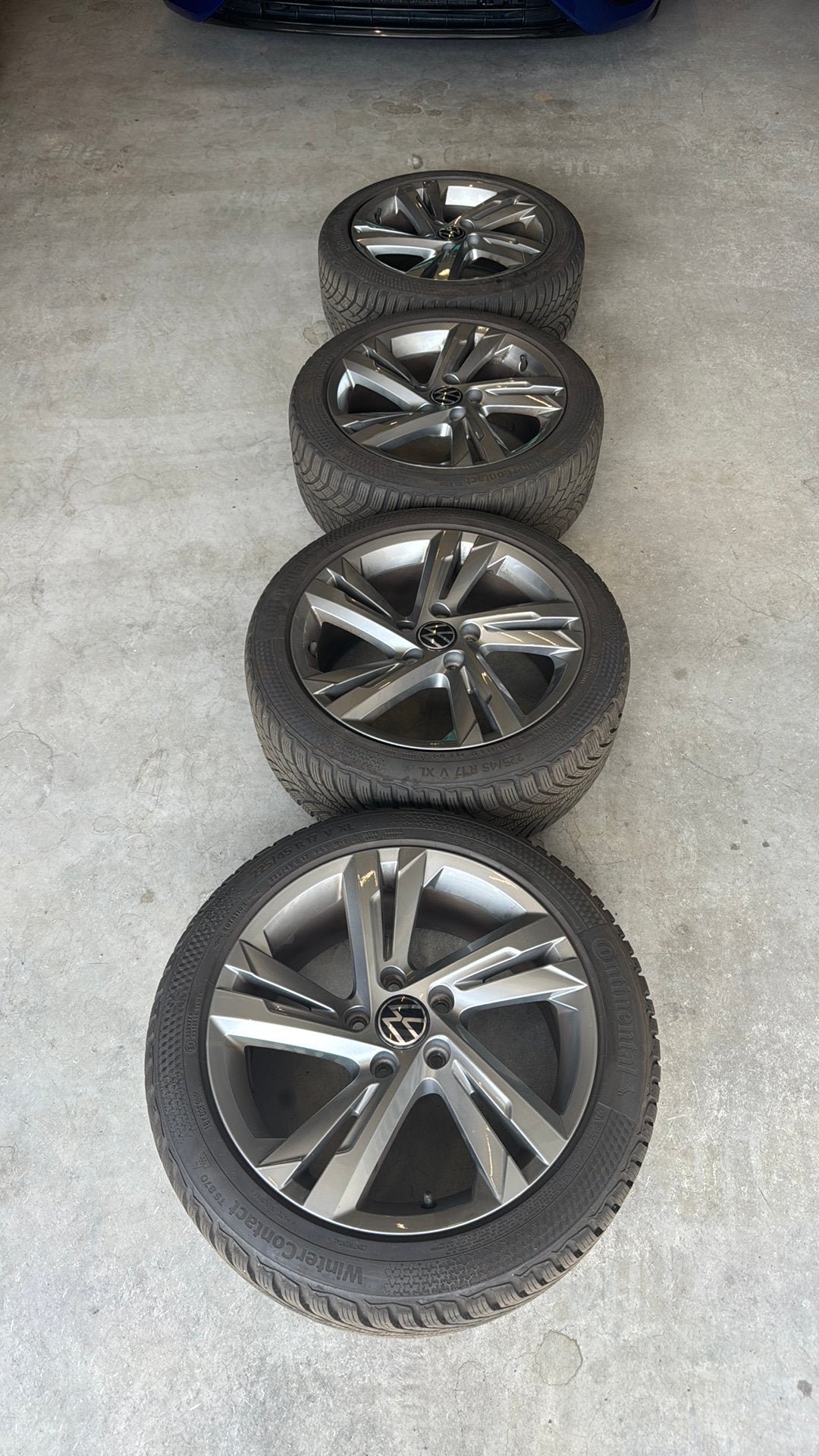 Orginele Volkswagen Valencia Velgen 225/45/17 Winter Topstaa, Auto-onderdelen, Banden en Velgen, Ophalen, 17 inch, Winterbanden