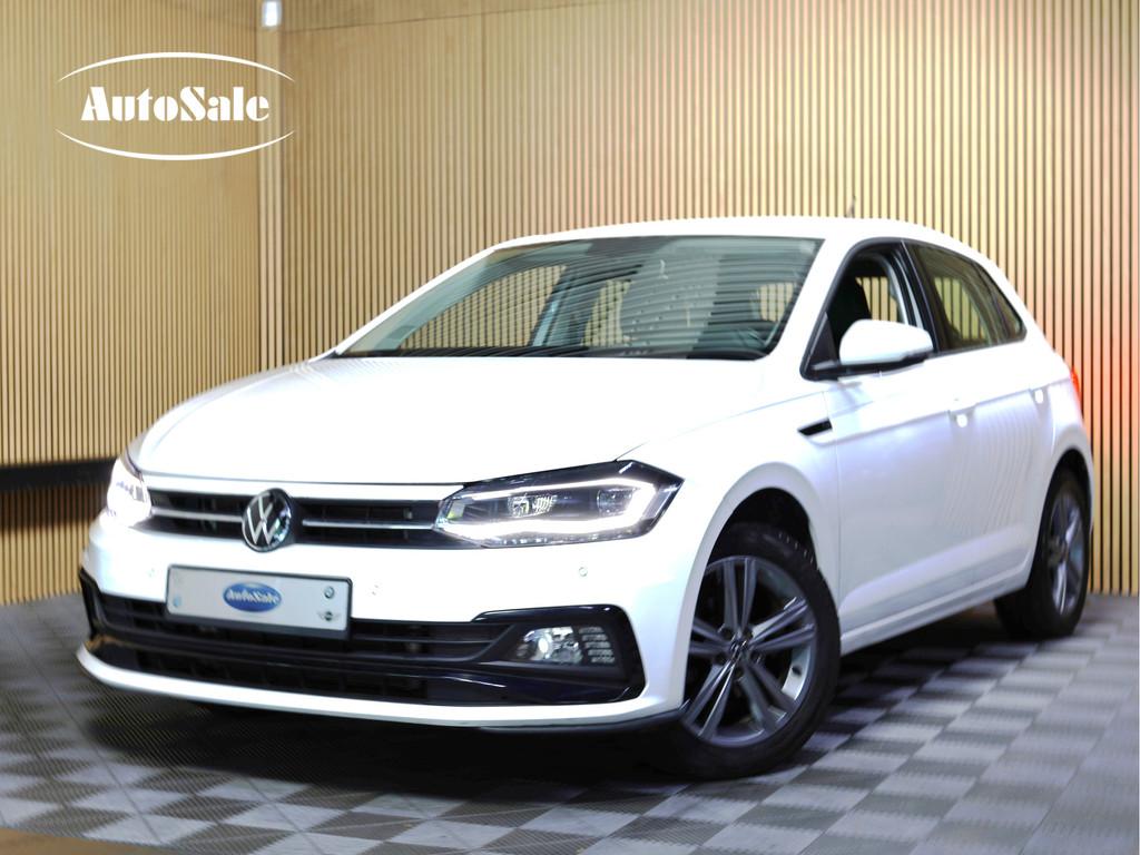 Volkswagen Polo 1.0 TSI Highline Business AVM R LINE DSG NAV, Stof, Gebruikt, 1096 kg, Wit