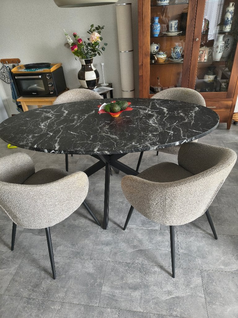 eetkamerstoelen, Huis en Inrichting, Ophalen, Gebruikt, Kuipstoelen, Vier
