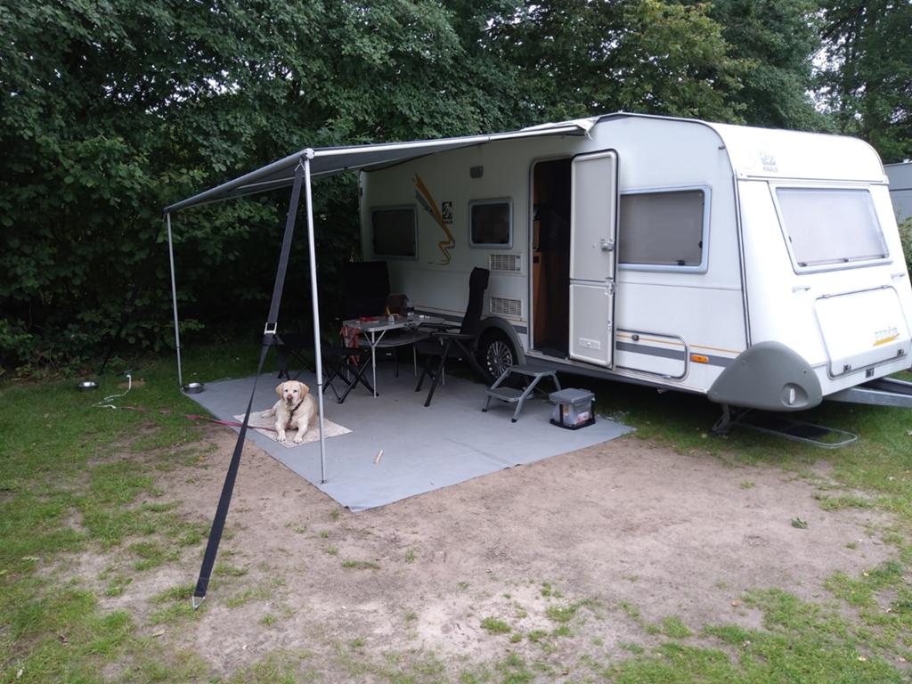 Zakluifel thule omnistore 350 grey, Caravans en Kamperen, Voortenten en Luifels, Ophalen, Zo goed als nieuw