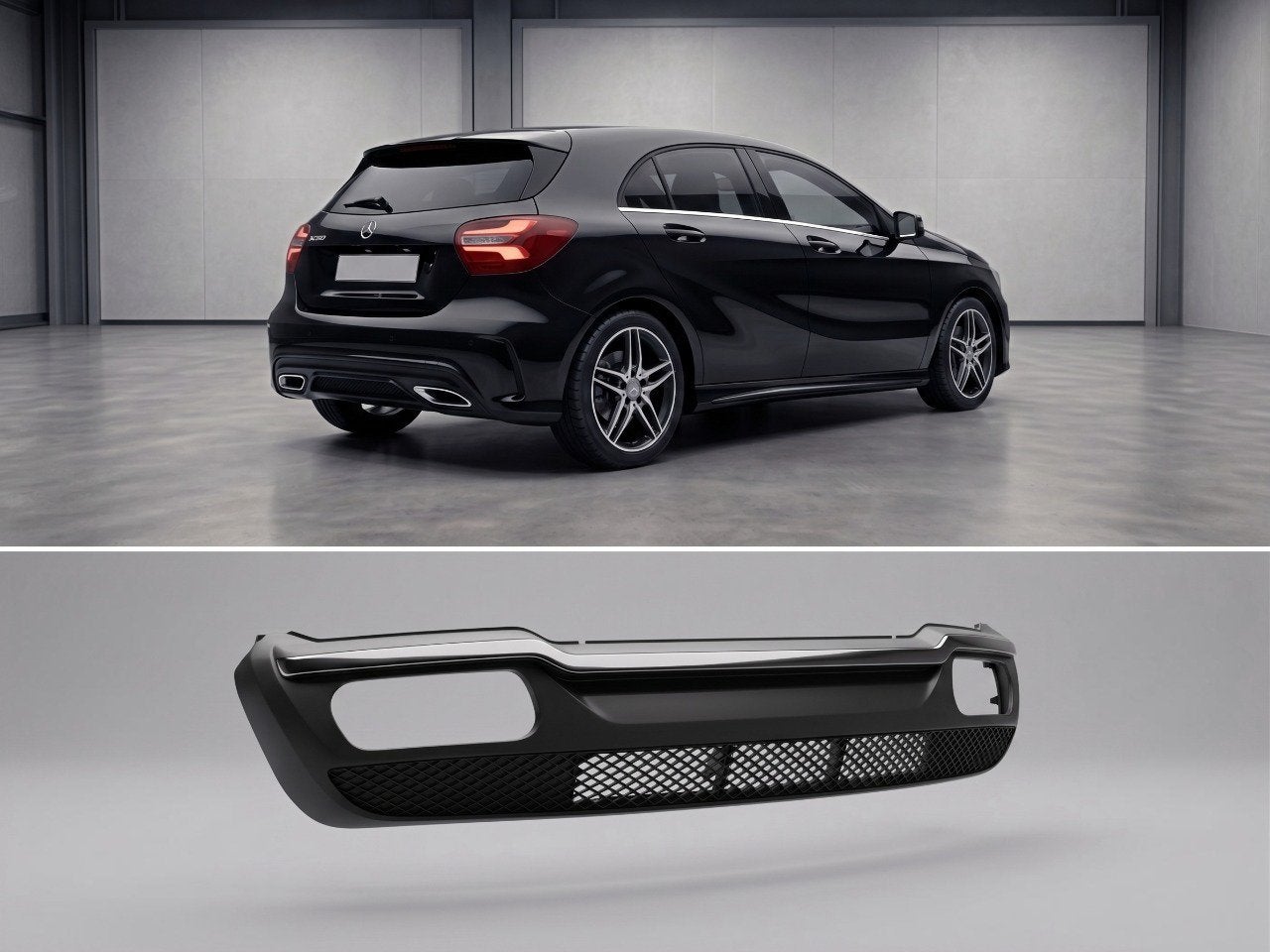 Mercedes Benz W176 Diffuser Zwart, Auto-onderdelen, Carrosserie en Plaatwerk, Ophalen