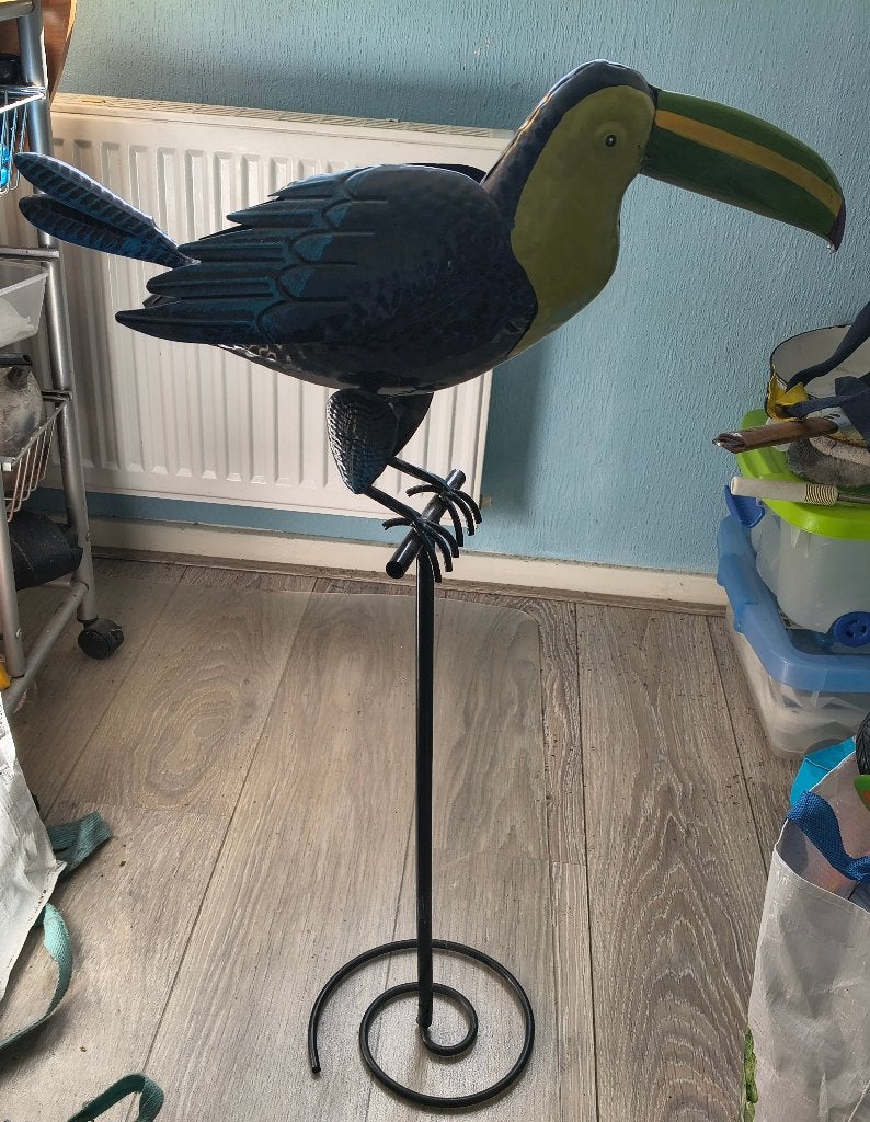 Tuin decoratie toekan, Ophalen, Gebruikt, Metaal, Overige typen