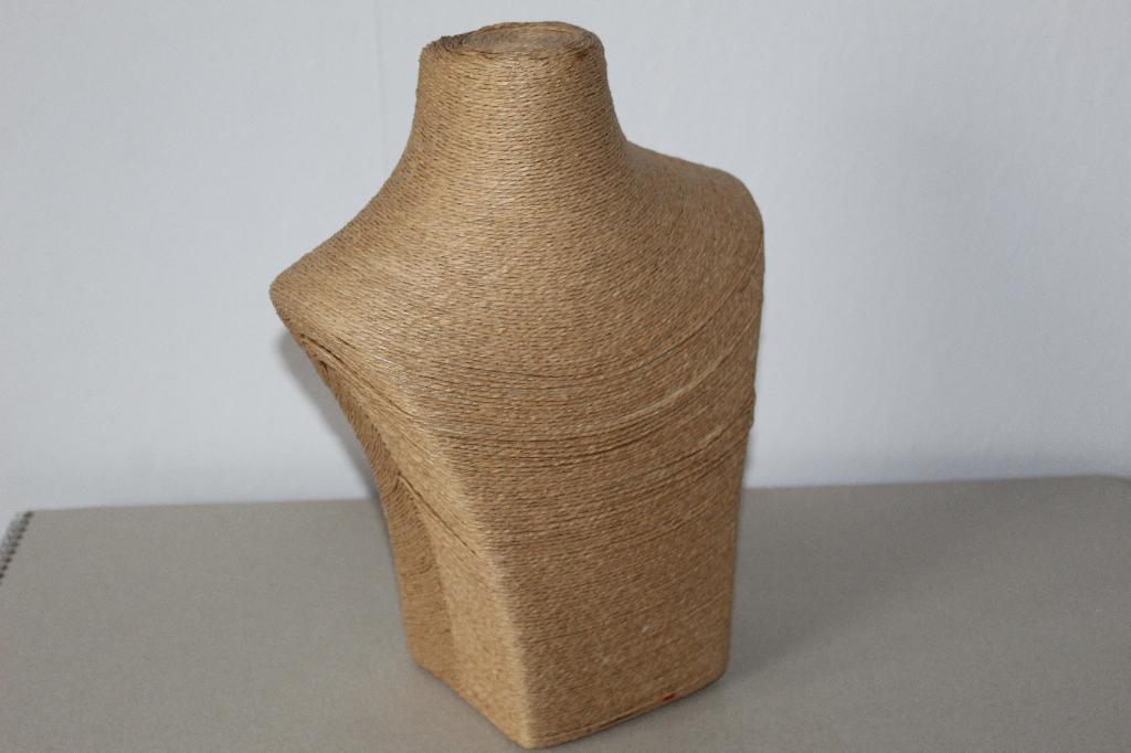 Juwelendisplay Borstbeeld voor Sieraden - Hennep Touw, Ophalen of Verzenden