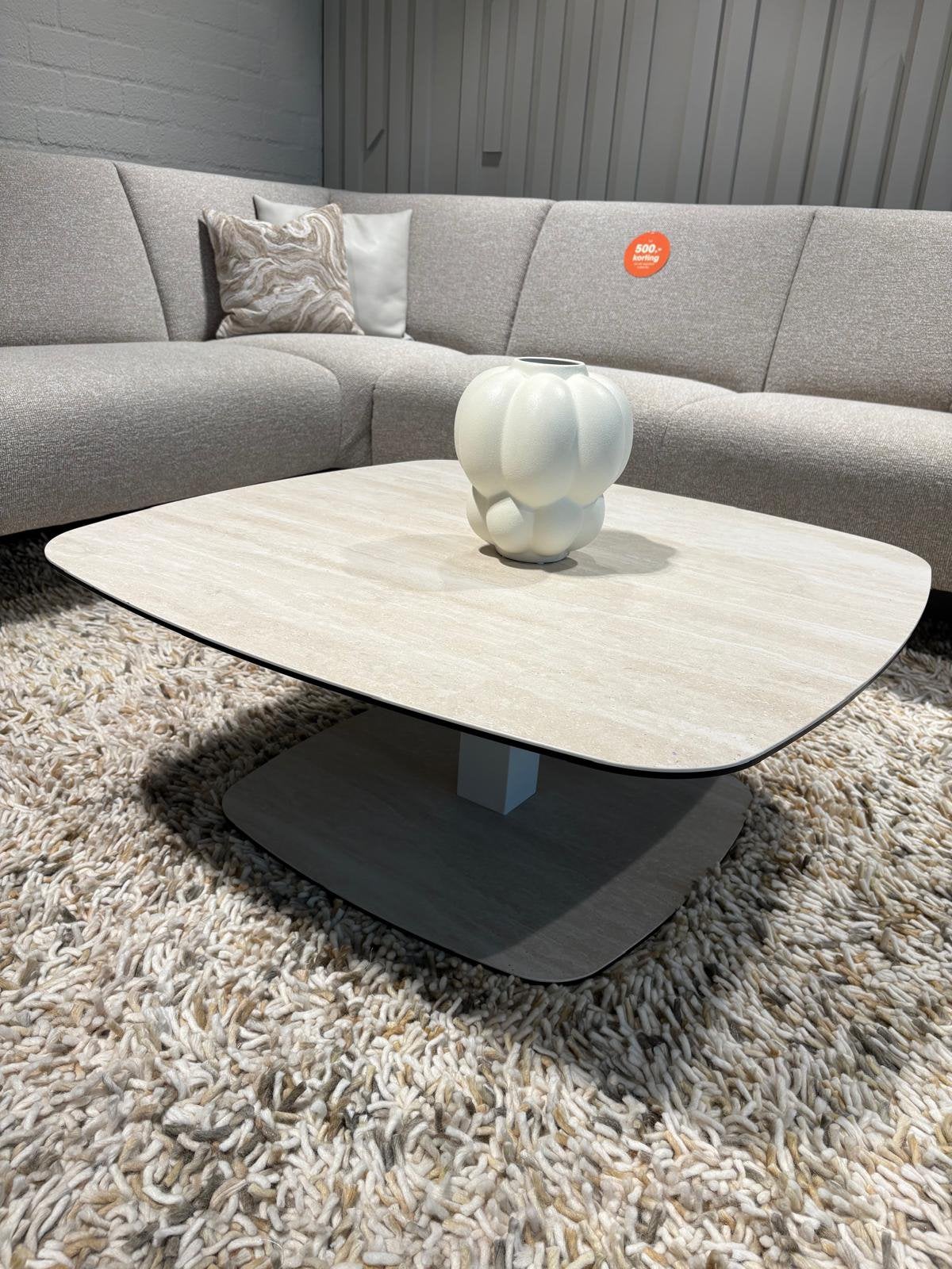 Salontafel keramiek travertin, Ophalen