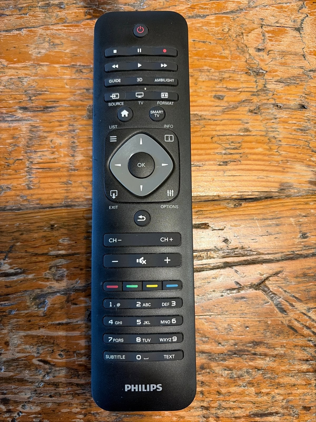 Philips Afstandsbediening met Toetsenbord - Gebruikt, Audio, Tv en Foto, Afstandsbedieningen, Ophalen of Verzenden, Gebruikt, Origineel