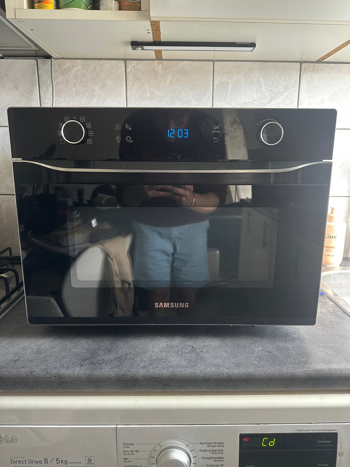 Samsung MC35J8085CT HotBlast combimagnetron 35L, Ophalen, Combimagnetron, Gebruikt, 60 cm of meer