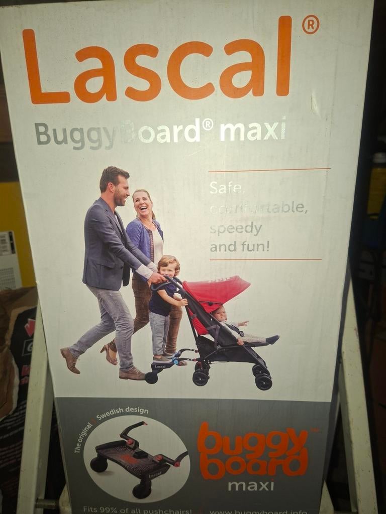 Lascal BuggyBoard Maxi - meerijdplankje, Kinderen en Baby's, Buggy's, Gebruikt, Overige merken, Ophalen