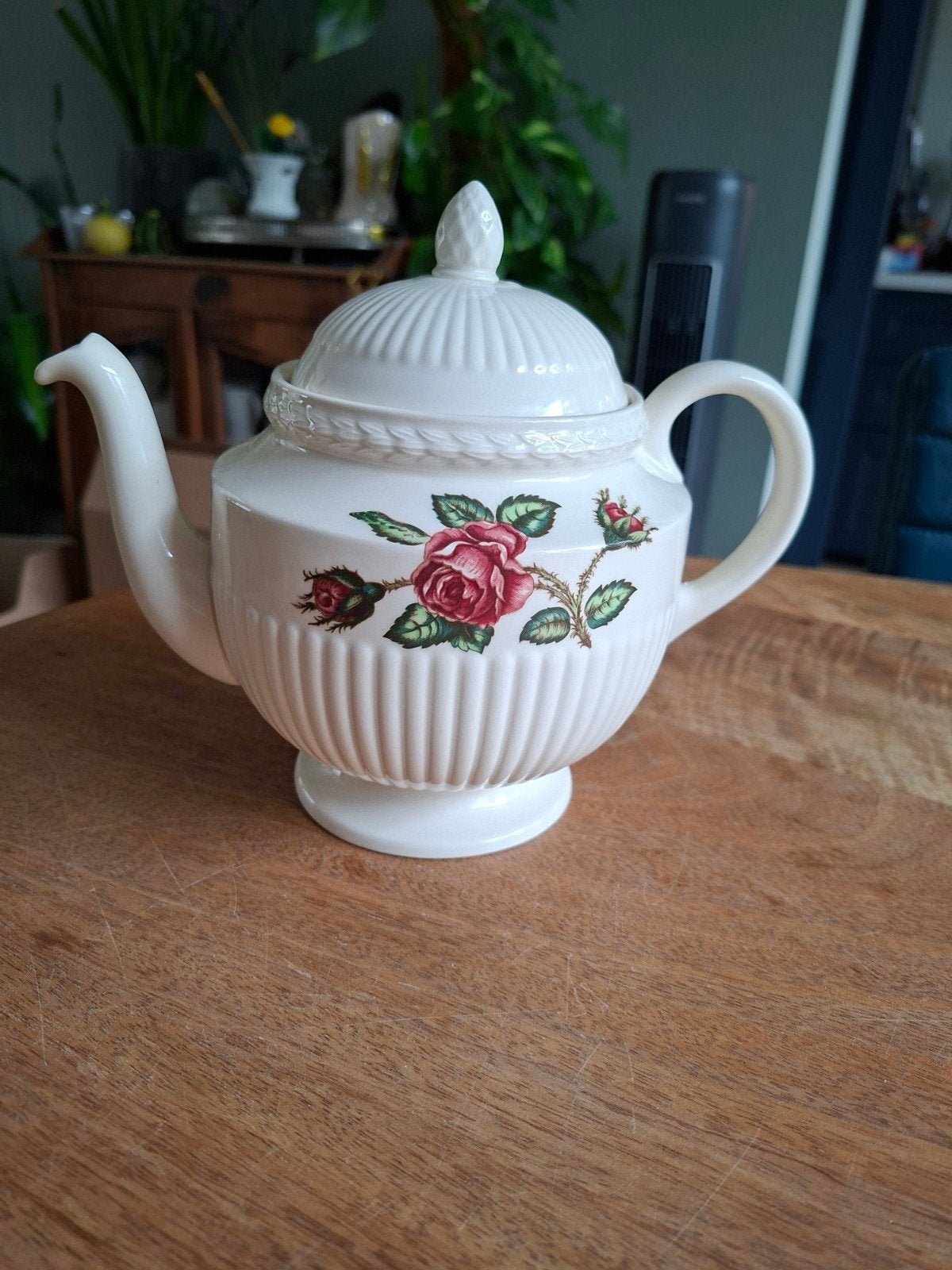 Wedgwood Moss Rose theepot, Ophalen of Verzenden