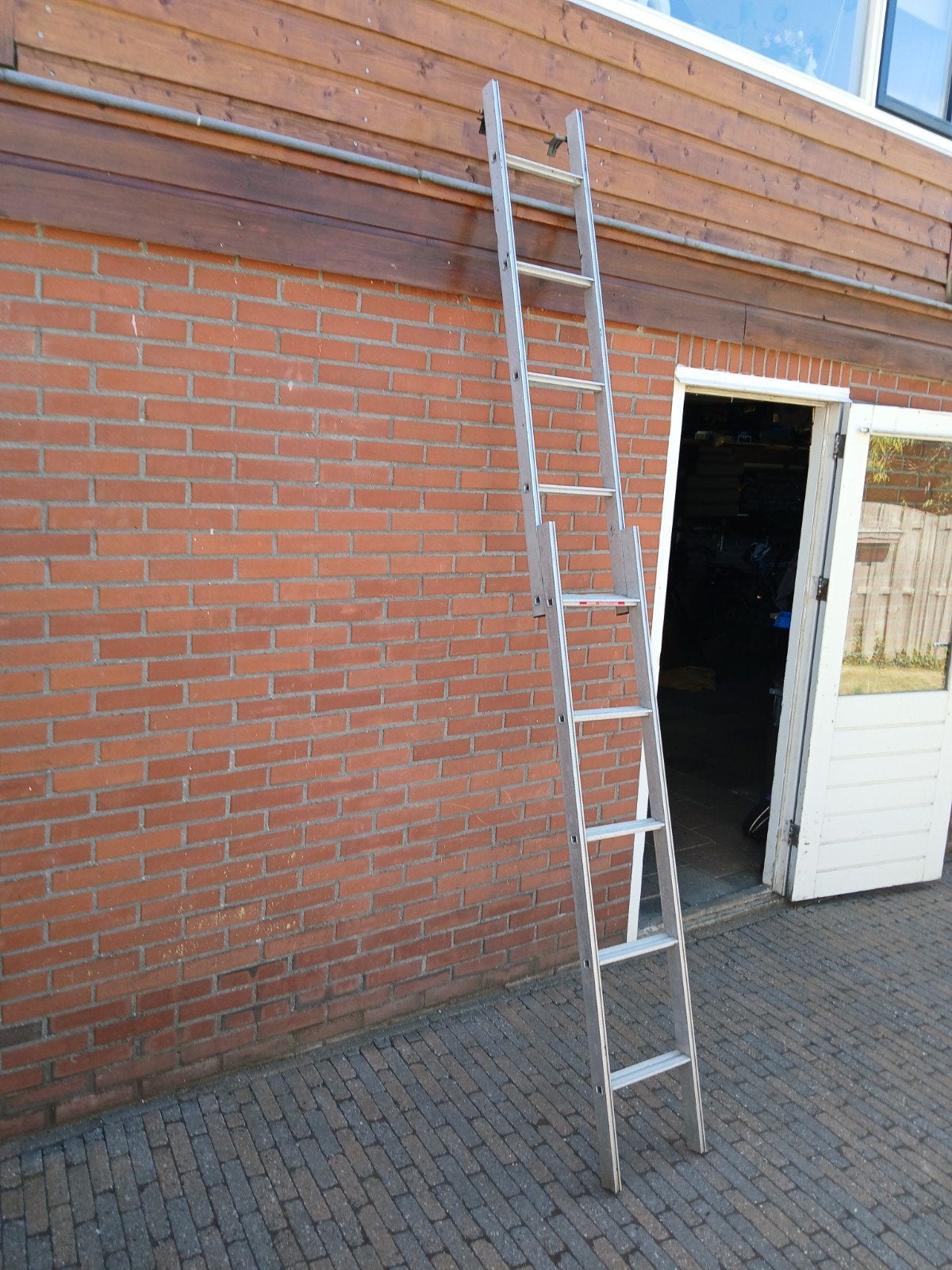 t k vlizo trap ,uitgeschoven 2 meter 75 lang, bieden mag, Ophalen, Gebruikt, 2 tot 4 meter