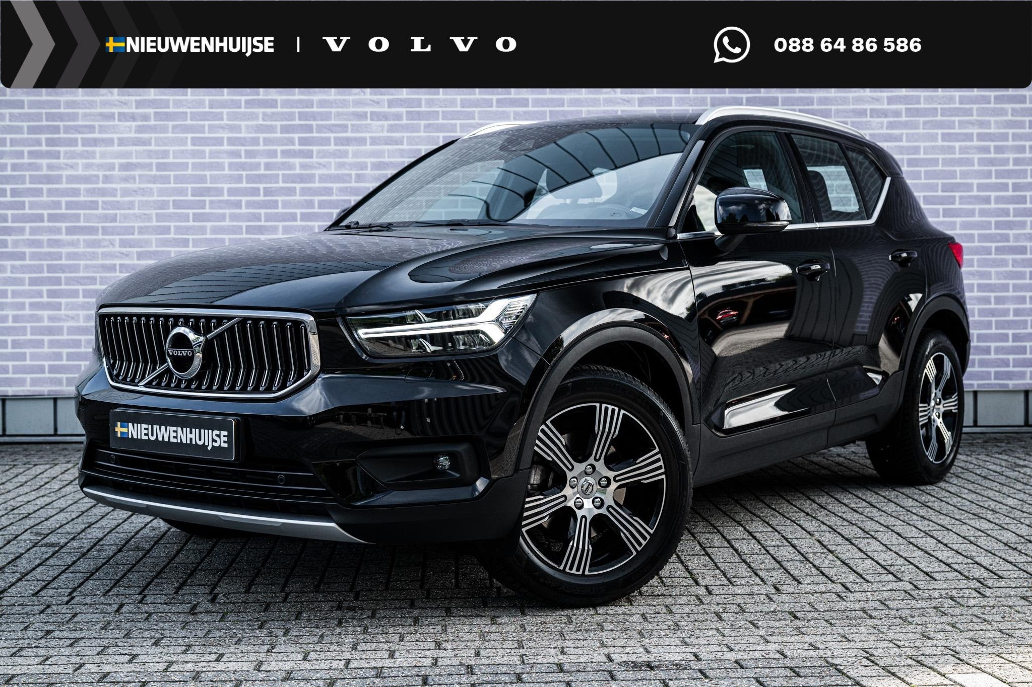 Volvo XC40 2.0 T4 Inscription | Trekhaak | Lederen Bekleding, Auto's, 15 km/l, Euro 6, Zwart, 93 €/maand