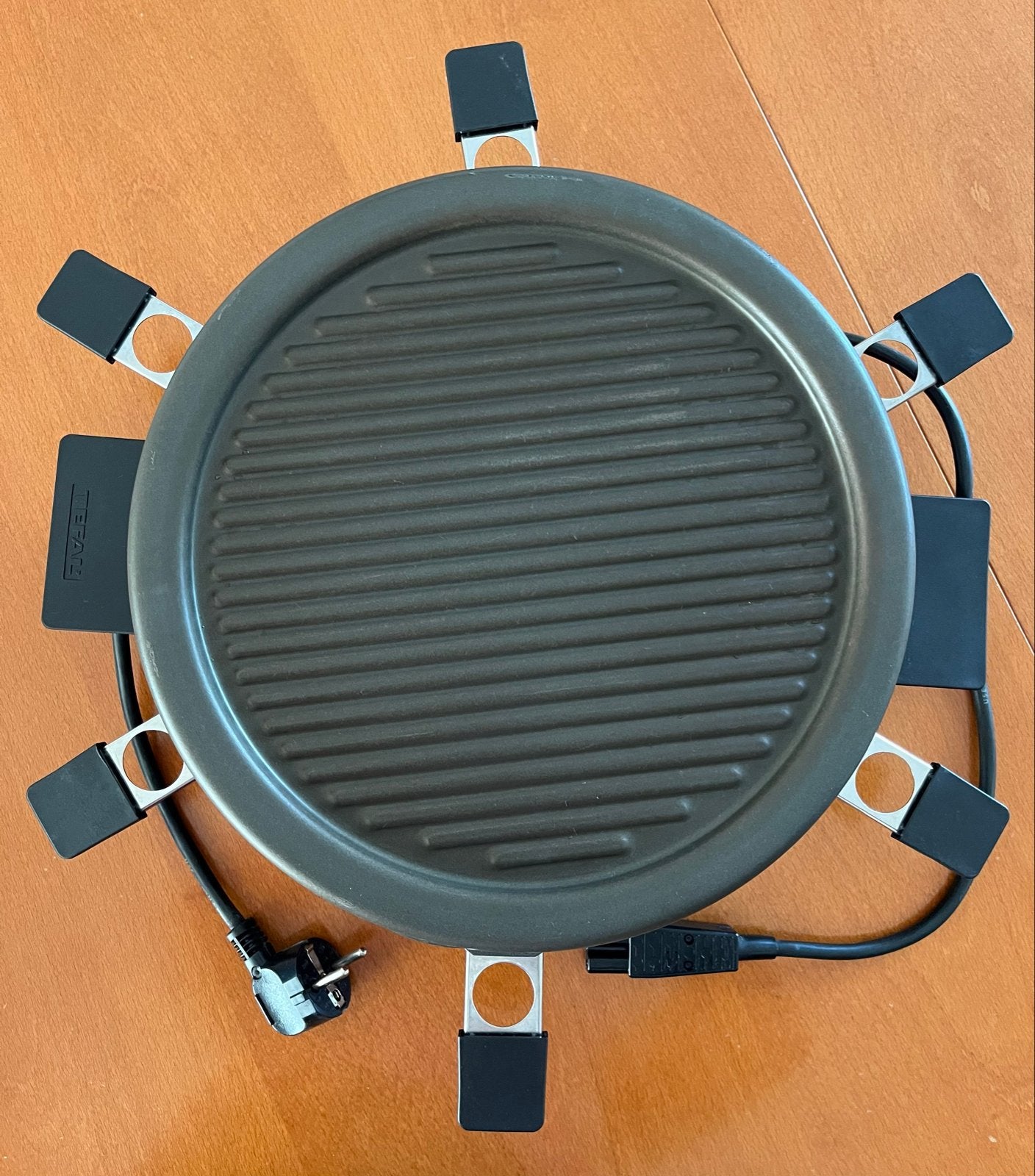 Tefal Gourmet Party-Set Raclette Grill met Spateltjes, Witgoed en Apparatuur, Ophalen, Zo goed als nieuw, 4 t/m 7 personen