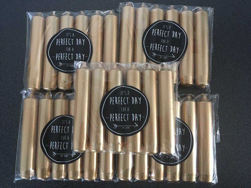 Rustik Lys kaarsen set-6 Goud nieuw!, Overige materialen, 12 cm, Overige merken, Nieuw