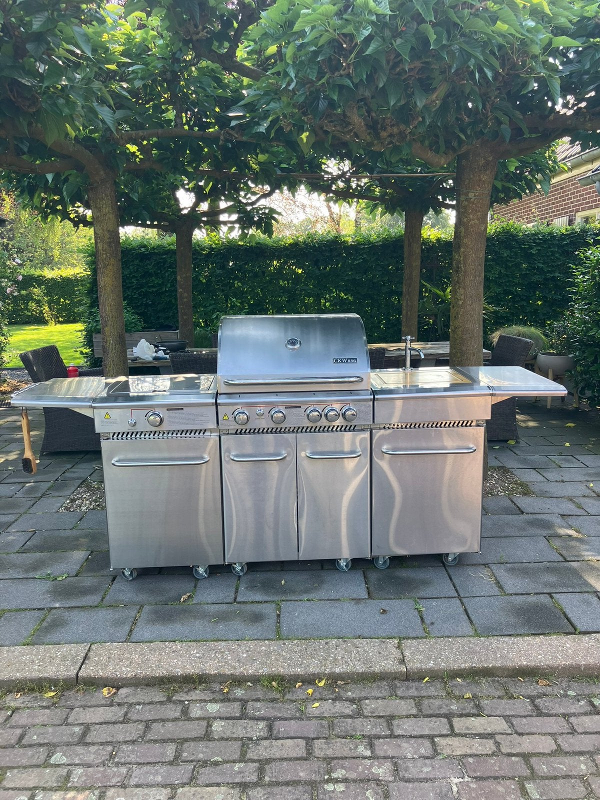 Buitenkeuken met gas BBQ, Ophalen, Gebruikt, CWK, Gas