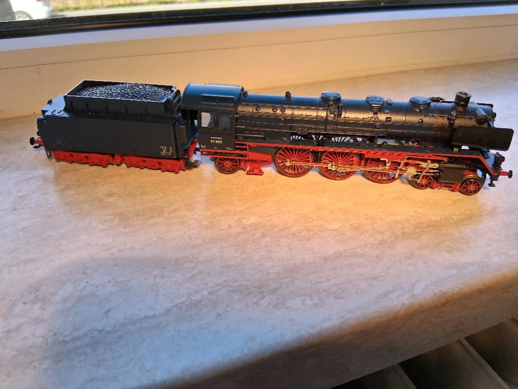 Märklin Stoomloc set 29845, wisselstroom digitaal, Wisselstroom, Locomotief, Verzenden, Zo goed als nieuw