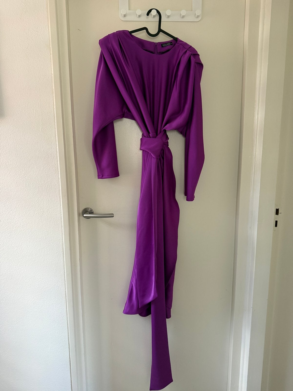 Blanca Martín paarse jurk met strikdetail, Kleding | Dames, Paars, Maat 46/48 (XL) of groter, Ophalen of Verzenden, Zo goed als nieuw