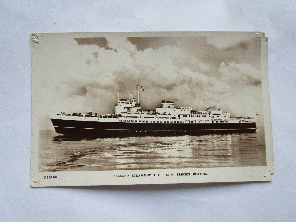 Ansichtkaart Zeeland stoomschip co M.V Prinses Beatrix 1951, Verzenden, 1940 tot 1960, Gelopen, Zeeland