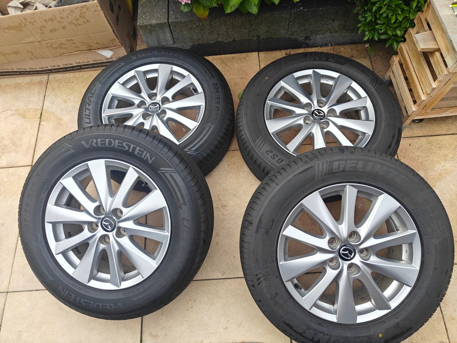 Originele Mazda CX5 velgen met zgan banden, Auto-onderdelen, Banden en Velgen, Ophalen, Velg(en), 17 inch, Personenwagen