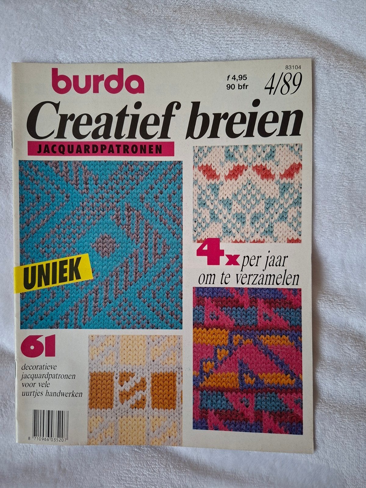 Burda Creatief Breien Jacquardpatronen 4/89, Ophalen of Verzenden, Gebruikt