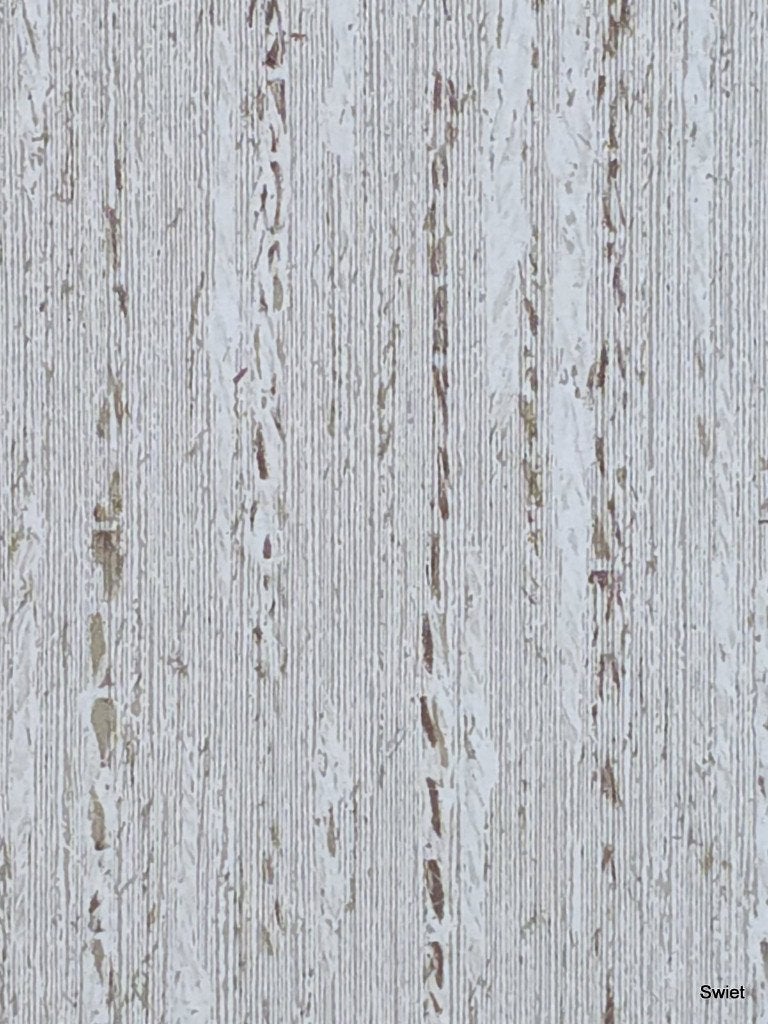 13146 vintage jutelook behang met fijne verticale lijn swiet, Verzenden, Beige
