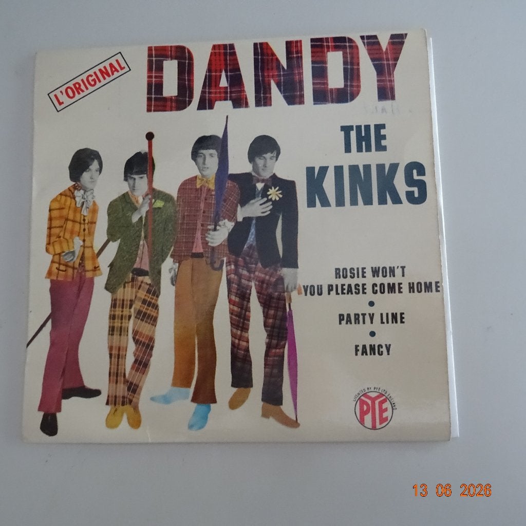 The Kinks - Dandy (epeetje), Cd's en Dvd's, Vinyl Singles, Gebruikt, Pop, EP, Fotohoes, Originele persing, Verzenden