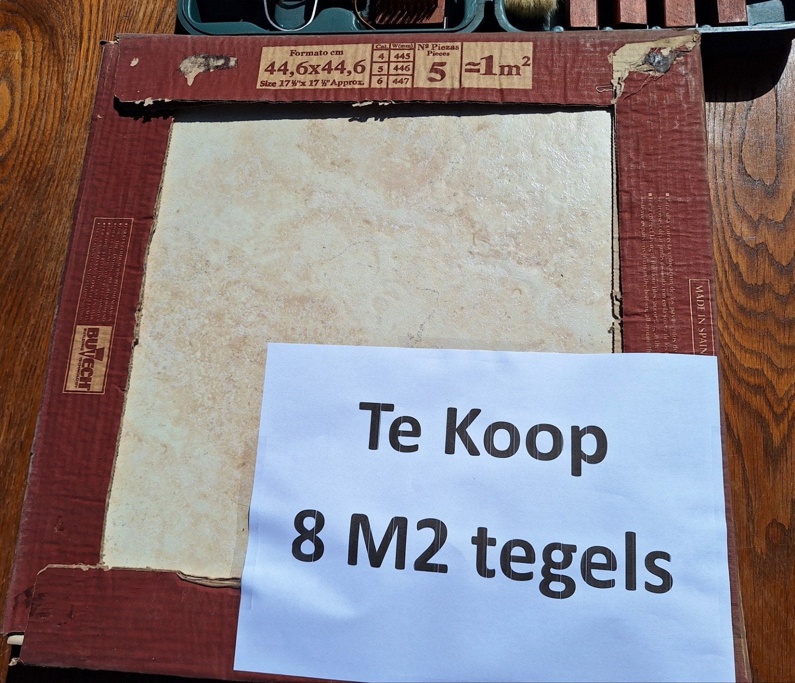 Nieuwe tegels 8 m2 - Venis Gres de Elite 44,6x44,6 cm, Ophalen, Nieuw, 5 tot 10 m², Vloertegels