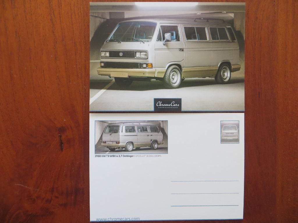 Ansichtkaart: Volkswagen Transporter T3 3,7 Oettinger (1988), Boeken, Ophalen of Verzenden, Nieuw, Volkswagen