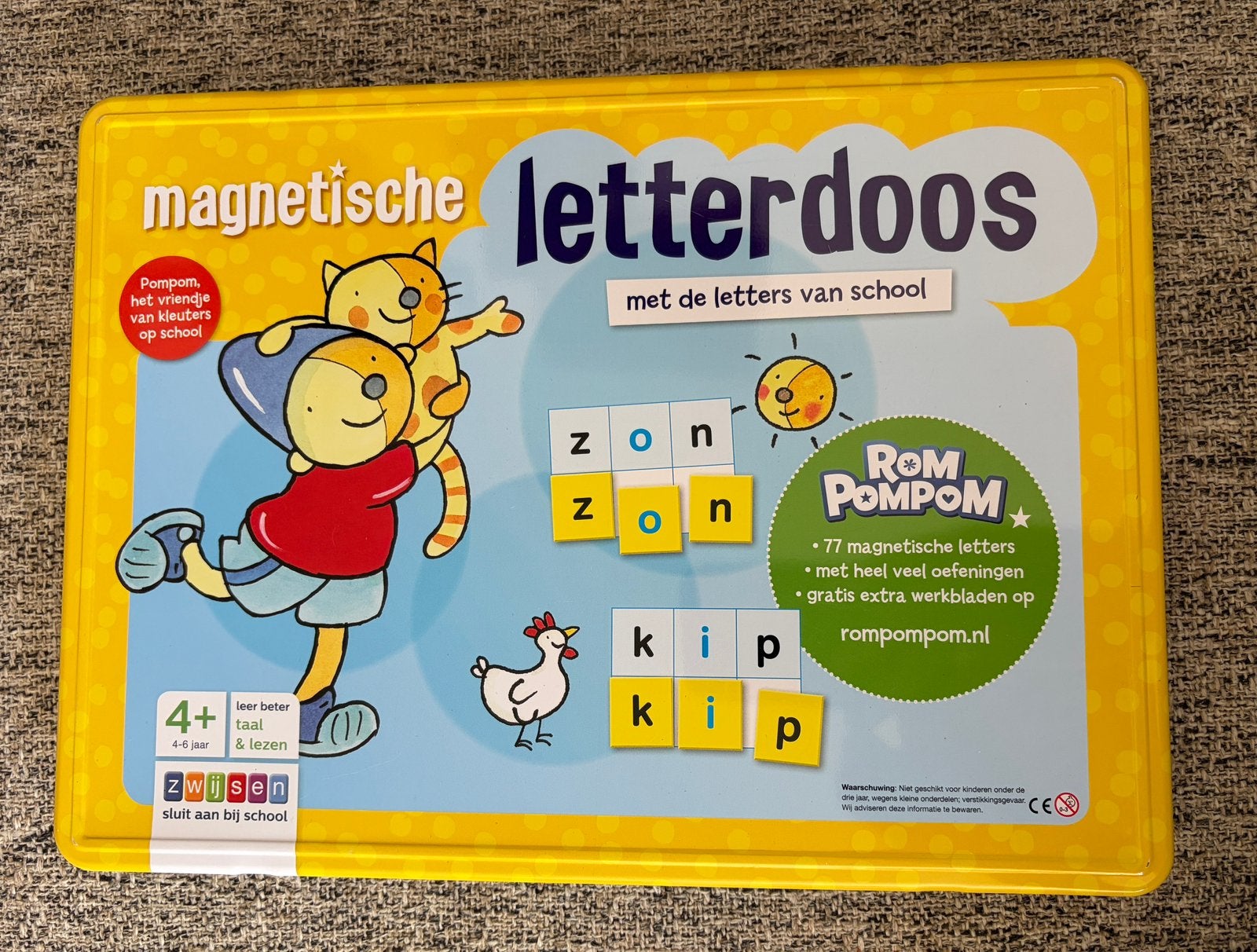 Magnetische letterdoos Rom PomPom, Kinderen en Baby's, Ophalen, Gebruikt, Taal en Lezen