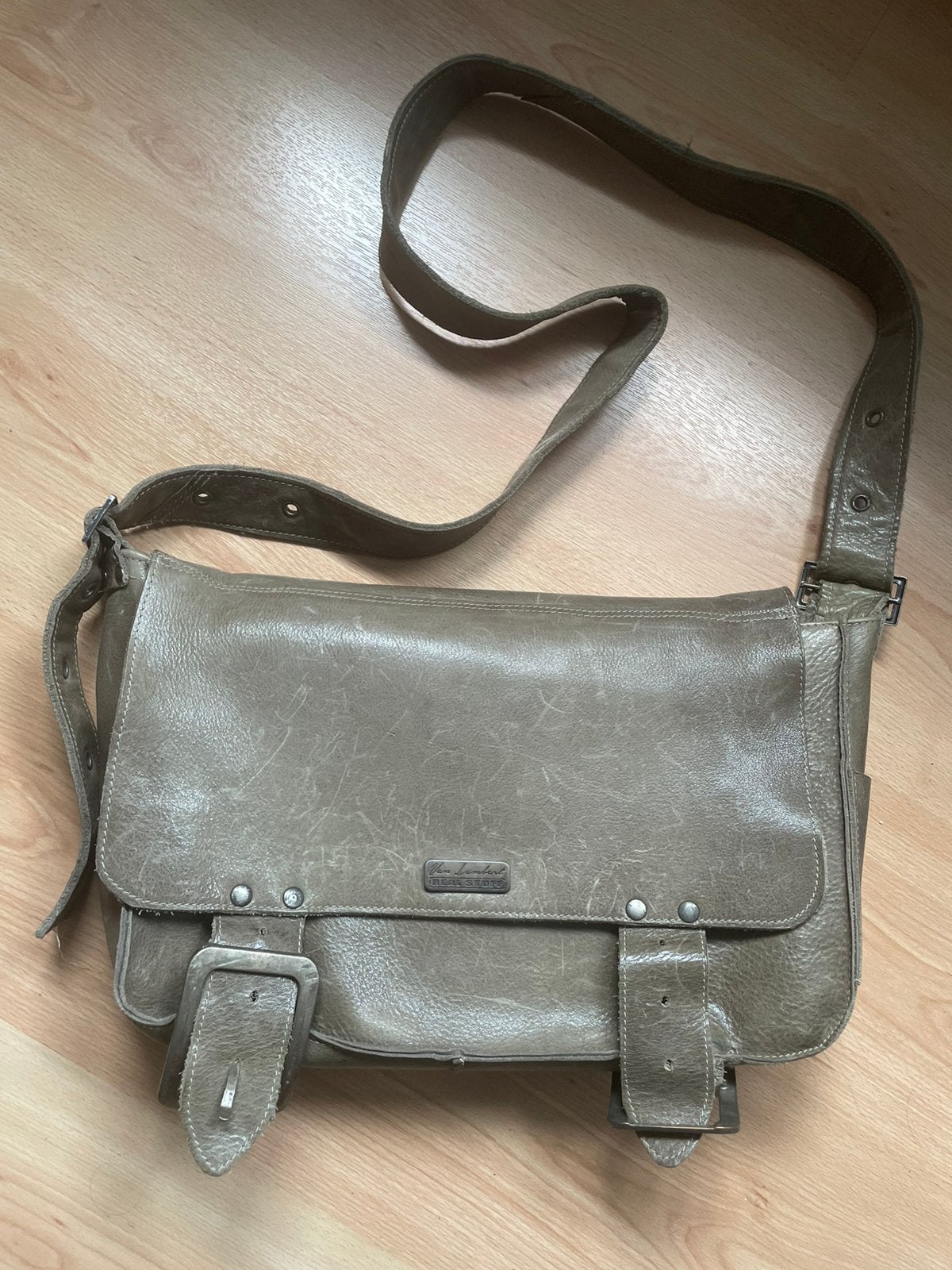 Echte leren tas, Overige merken, Overige kleuren, Ophalen of Verzenden, Zo goed als nieuw