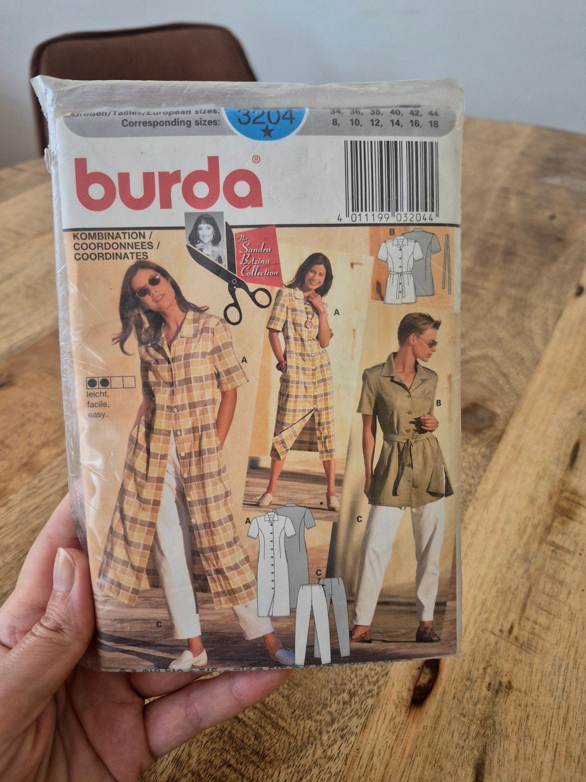 •Geseald• Burda 3204 Naaipatroon - 1996-1997, Overige typen, Vrouw, Nieuw, Burda