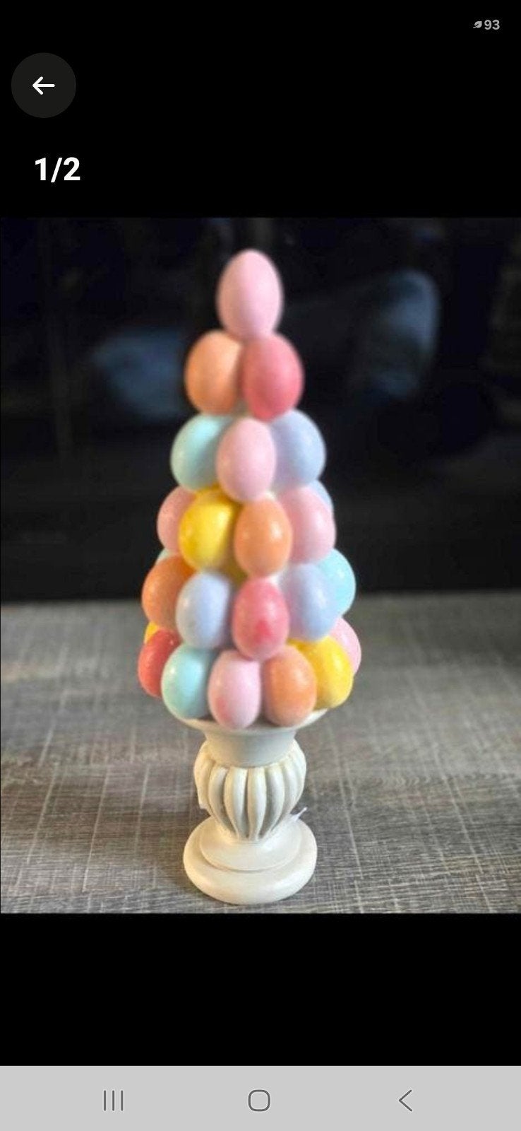 Gekleurde ei toren
40 cm, Diversen, Pasen, Ophalen of Verzenden, Nieuw