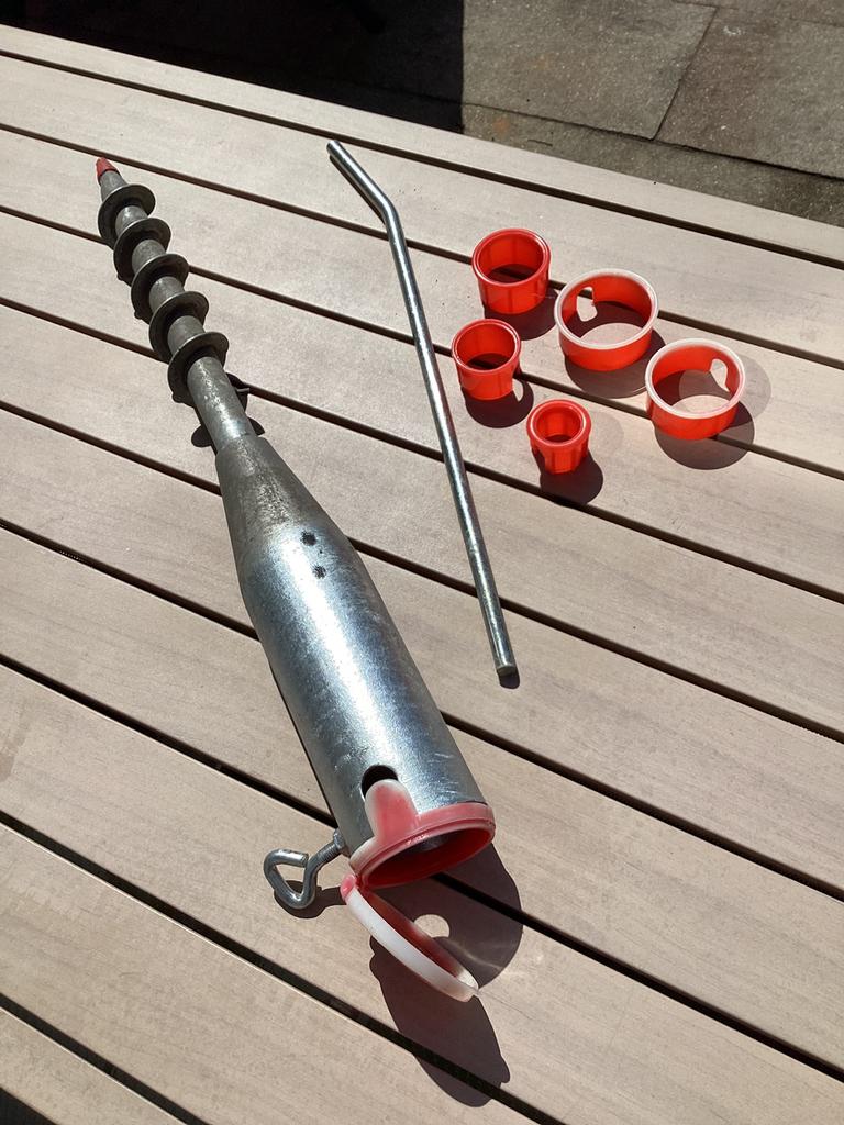 Grondboor voor parasol, Ophalen of Verzenden, Zo goed als nieuw