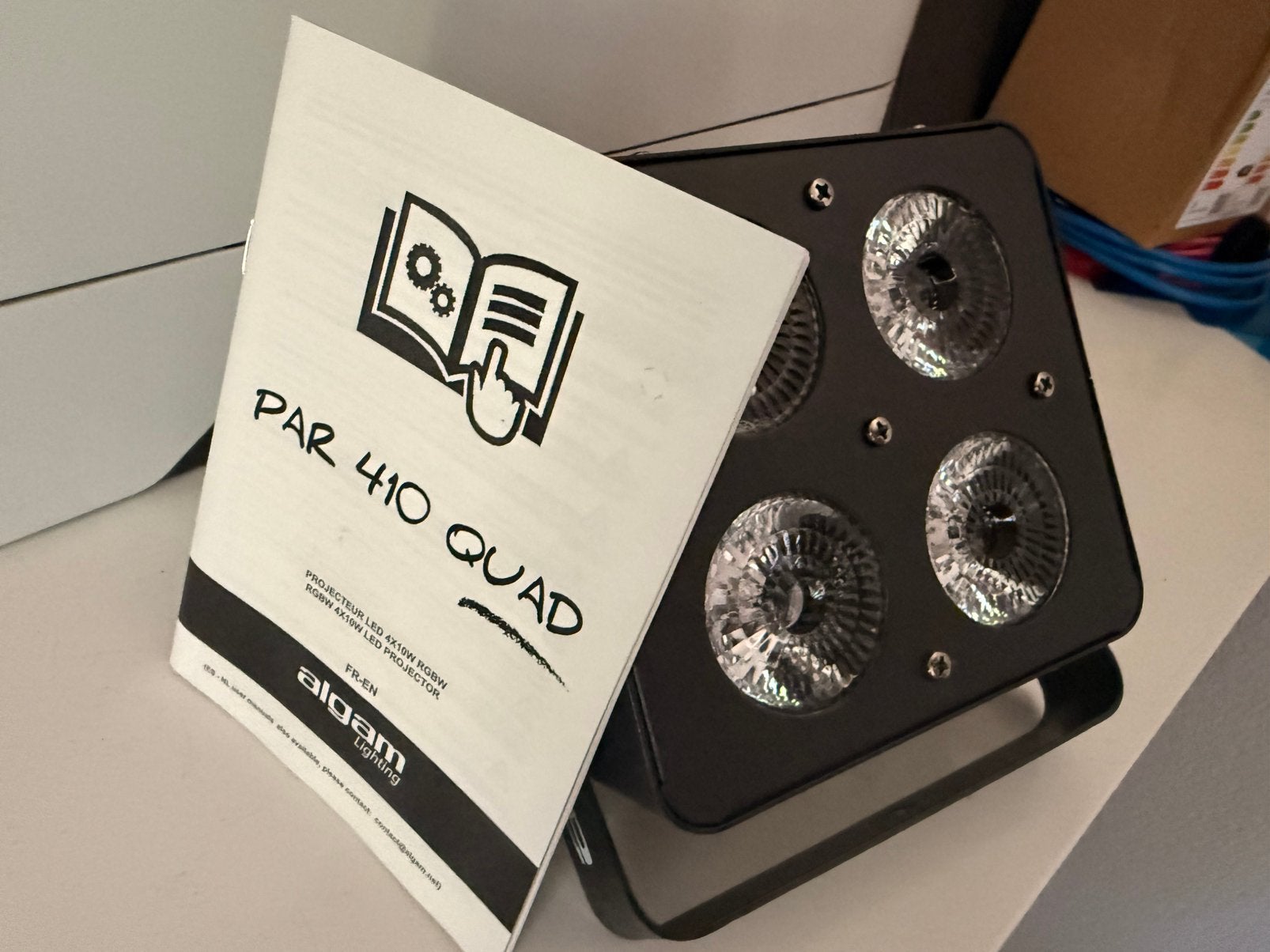 2x Algam Lighting PAR 410 QUAD LED PAR Spots, Ophalen of Verzenden, Zo goed als nieuw, Licht